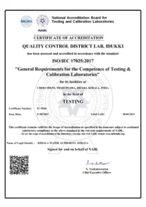 nabl certificate idukki lab_result